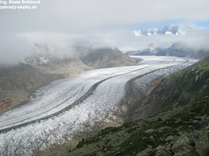 Aletsch gletscher- ľadovec